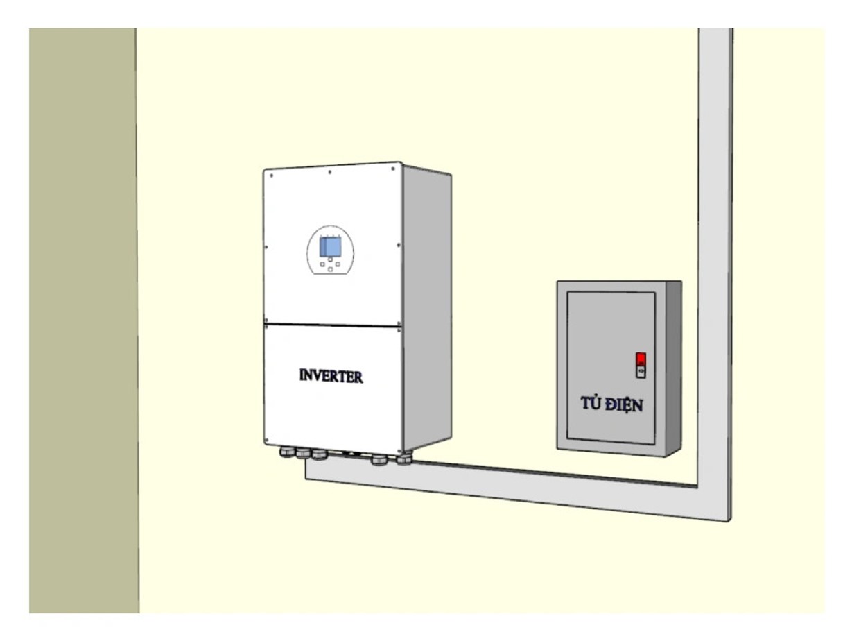 Bản vẽ bố trí thiết bị hệ thống on grid